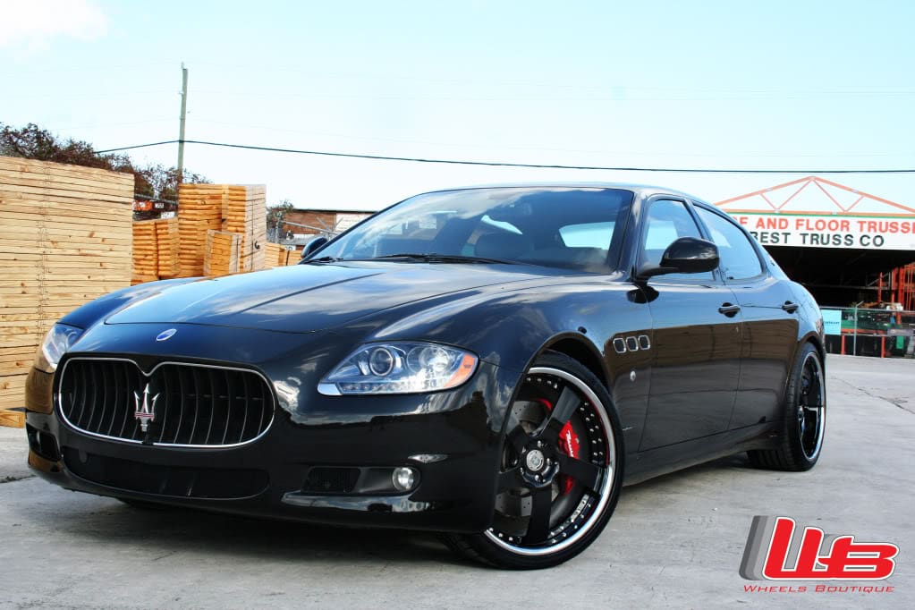 2007 Maserati Quattroporte with 21x9 HRE 792R wheels