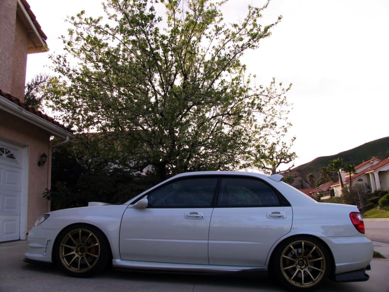 2007 Subaru Impreza WRX STi with 18x10 Advan RS wheels