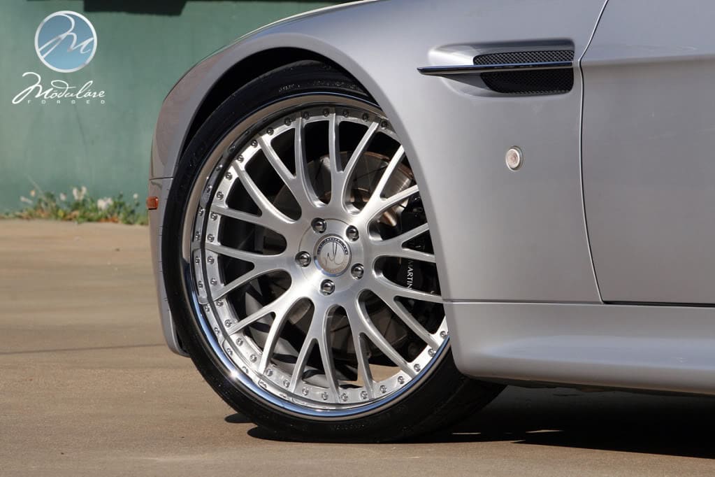 2007 Aston Martin V8 Vantage with 21x9 Modulare M24 wheels