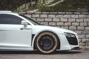 2015 Audi R8 with 20x10 BRIXTON M53 Targa wheels