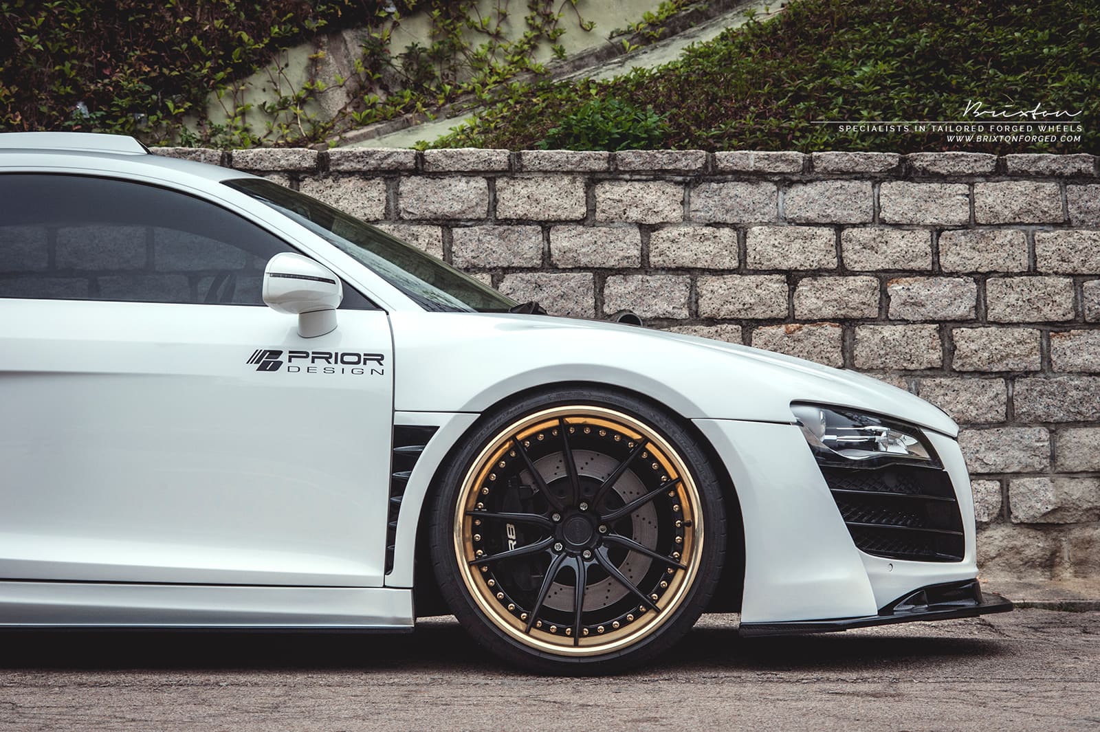 2015 Audi R8 with 20x10 BRIXTON M53 Targa wheels