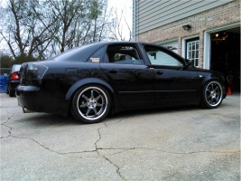 2004 Audi A4 with 18x8 Axis Widetrack wheels