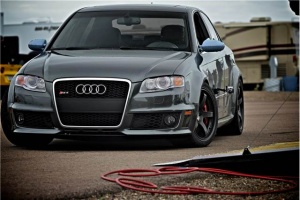 2008 Audi RS 4 with 18x9 Advan TCIII wheels