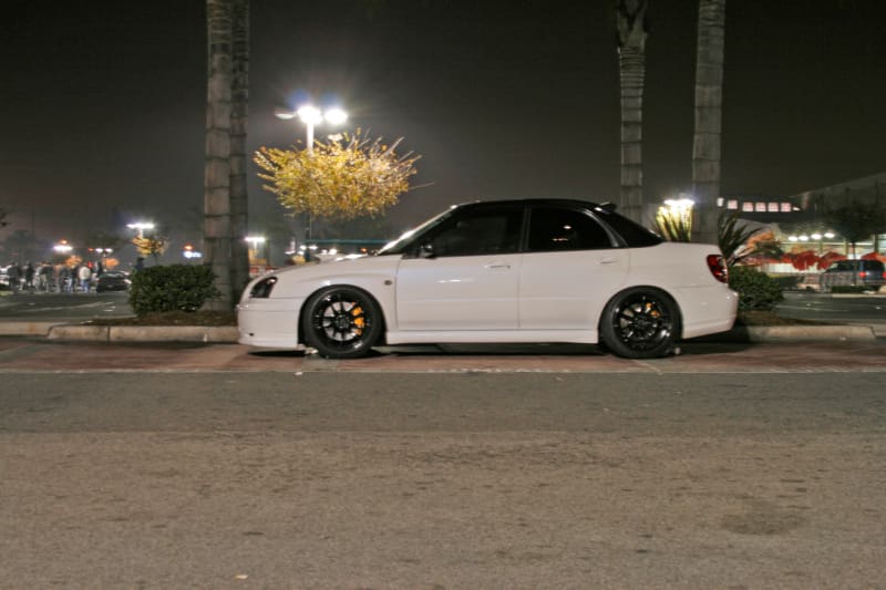 2004 Subaru Impreza WRX with 18x9.5 Work Wheels Emotion CRKai wheels