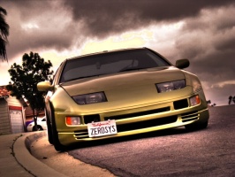 1990 Nissan 300ZX 2-seat with 17x9 xxr 962 wheels