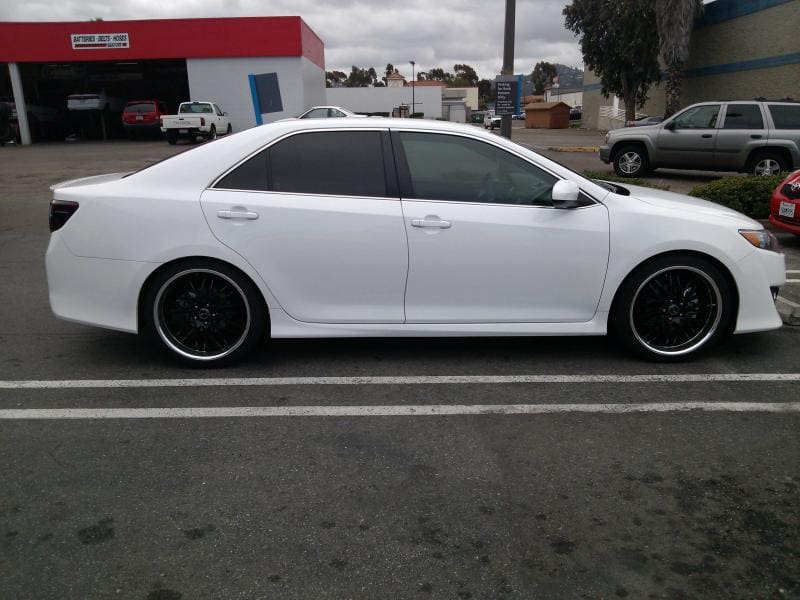 2012 Toyota Camry with 20x8.5 MSR wheels