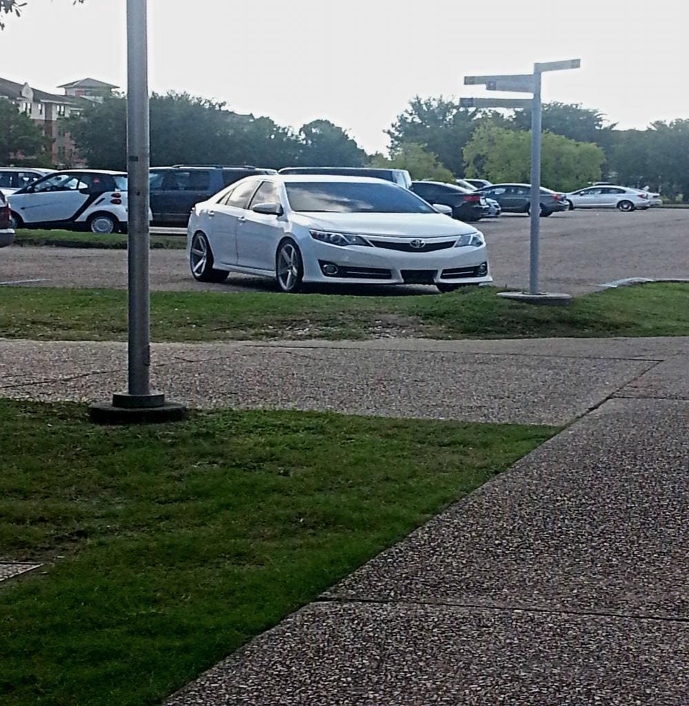 2012 Toyota Camry with 20x9 wheels