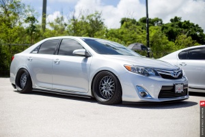 2012 Toyota Camry with 19x10.5 Work Rezax II wheels