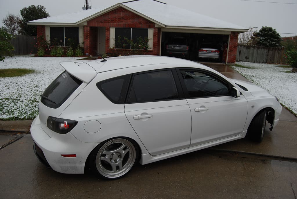 2008 Mazda MAZDASPEED3 with 18x8.5 Advan Sa3 Ver.1 wheels