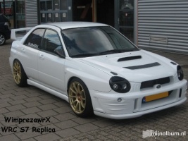 2001 Subaru Impreza WRX with 18x9 Rota G-Force wheels
