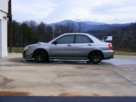 2007 Subaru Impreza WRX with 18x9.5 Rota Grid wheels