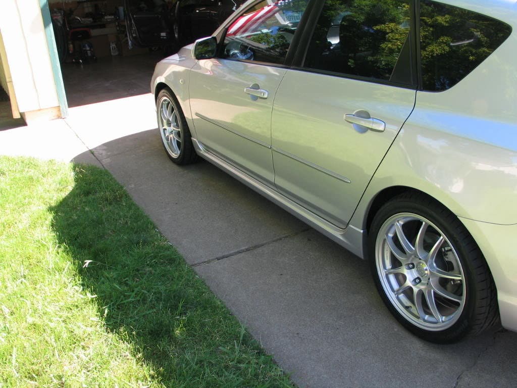 2008 Mazda MAZDASPEED3 with 18x8 Enkei PF01 wheels