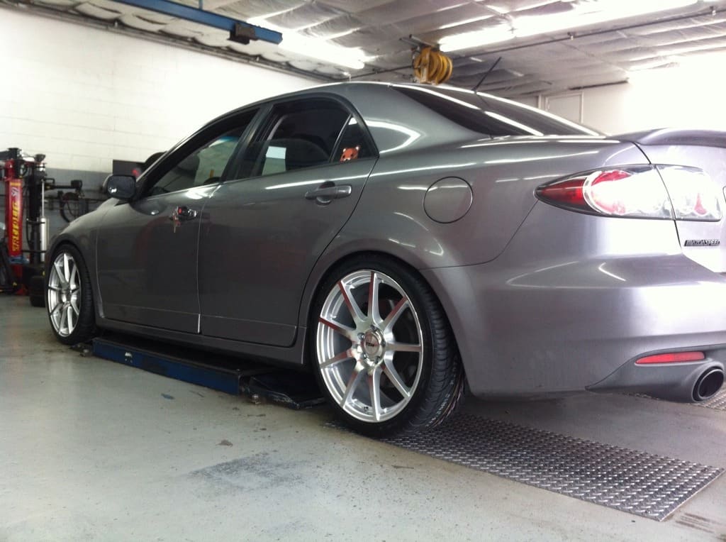 2007 Mazda Speed6 with 19x8 TSW Interlagos wheels