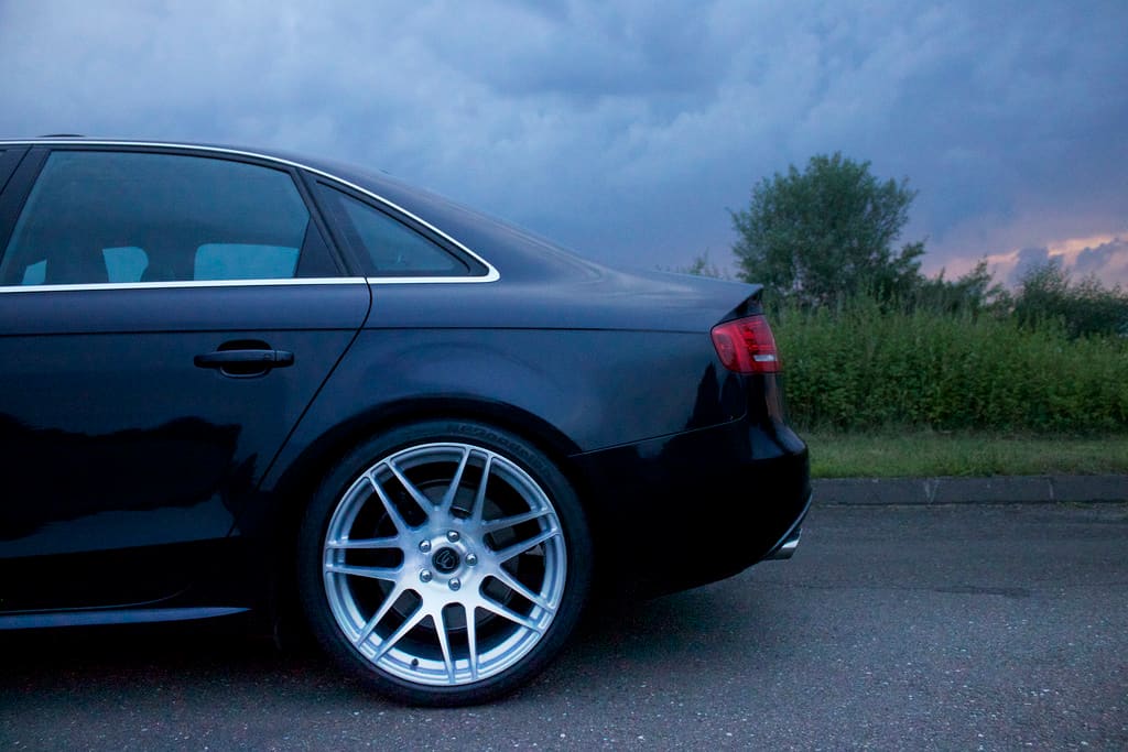 2008 Audi RS 4 with 19x10 Forgestar F14 wheels