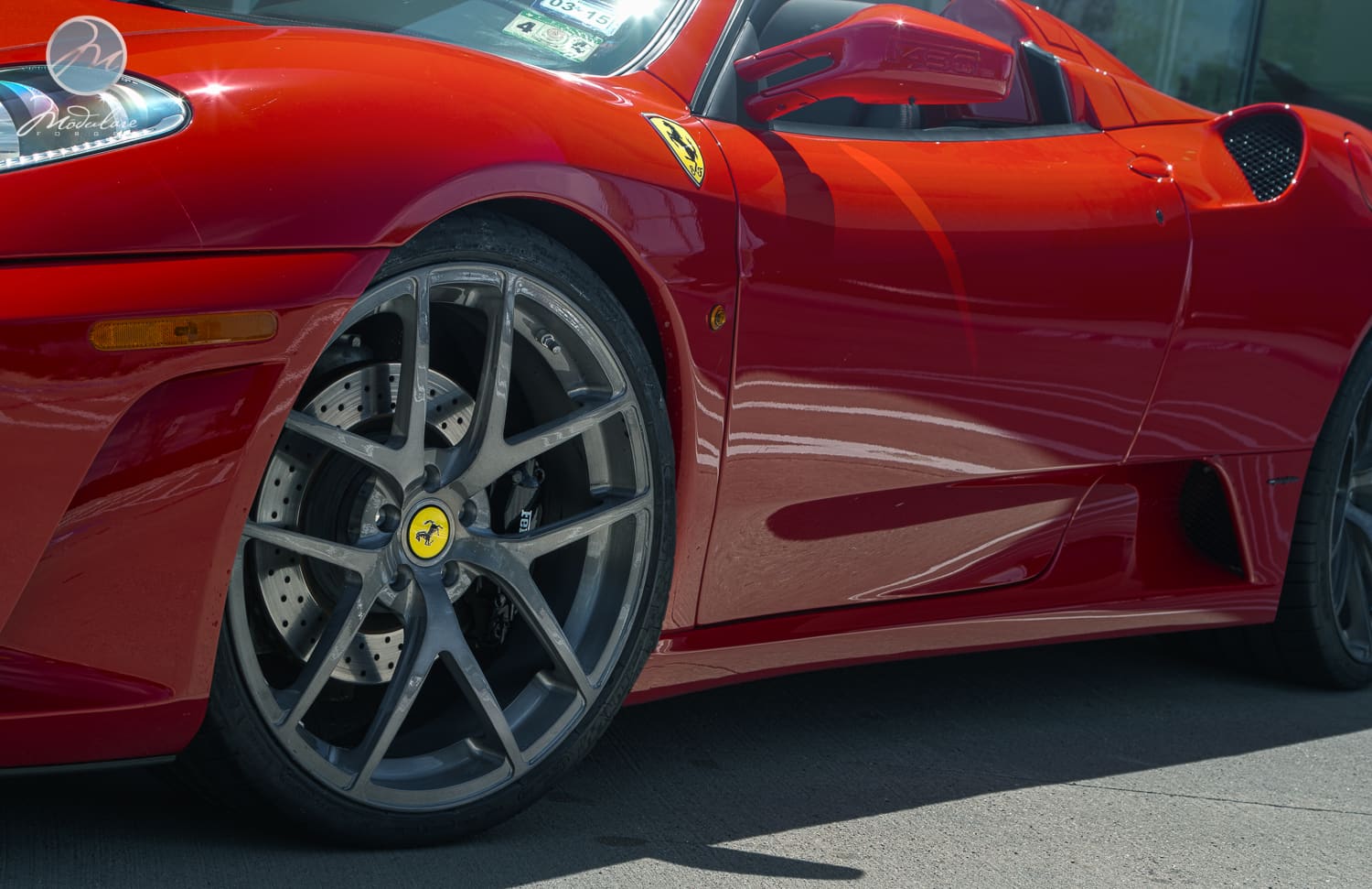 2009 Ferrari F430 with 20x8.5 Modulare B18 wheels