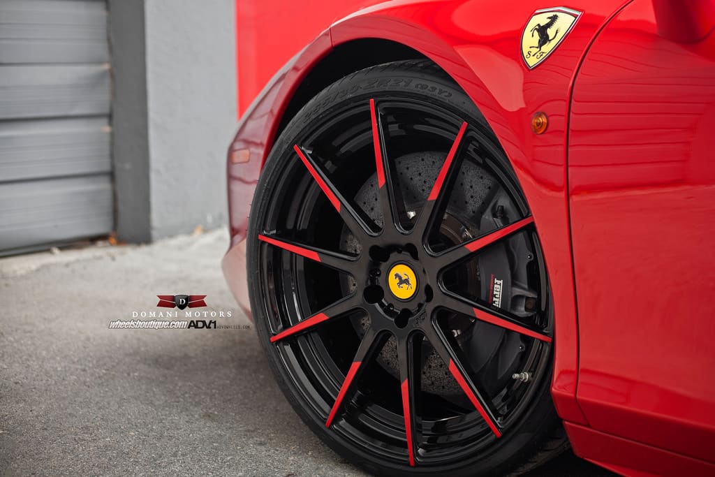 2013 Ferrari 458 Italia with 21x9.5 ADV10 MV.2 wheels