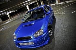 2004 Subaru Impreza WRX with 18x9.5 Rota Torque-R wheels