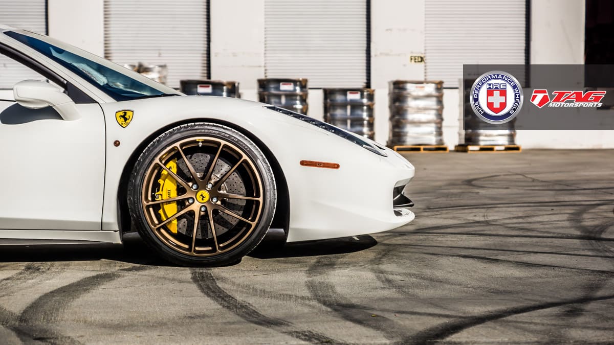 2012 Ferrari 458 Italia with HRE P104 wheels