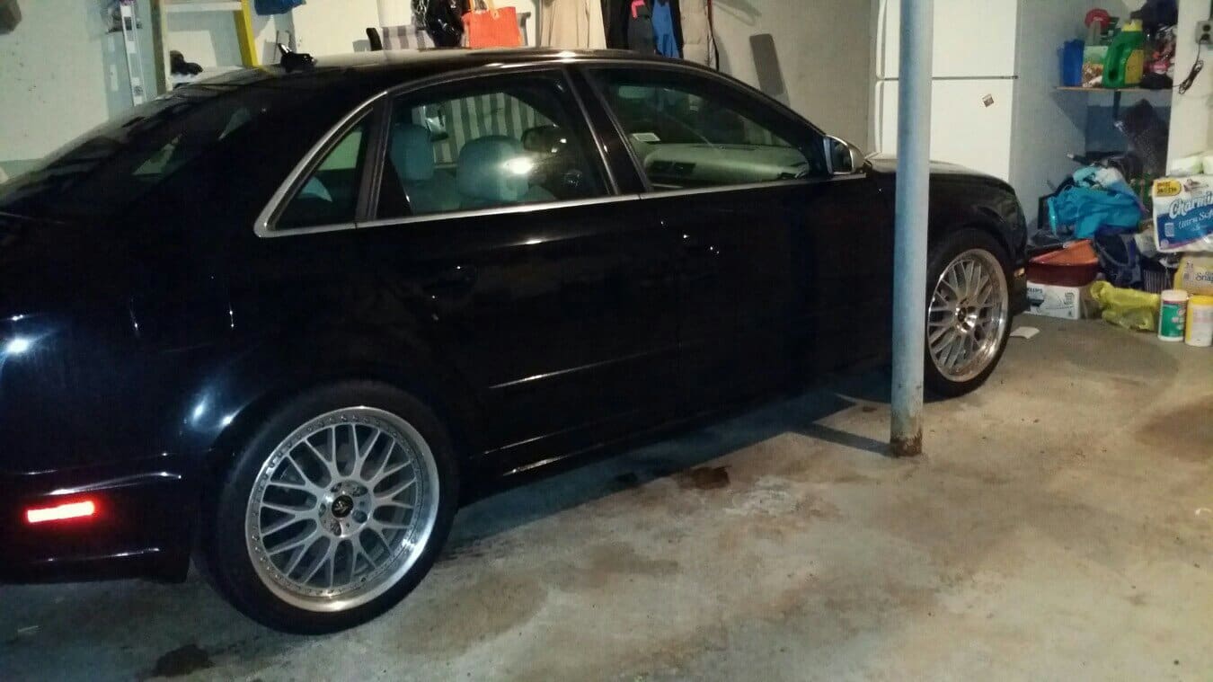 2012 Audi S4 with 19x8.5 Work VS XX wheels