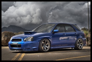 2004 Subaru Impreza WRX with 18x10 Rota Grid wheels
