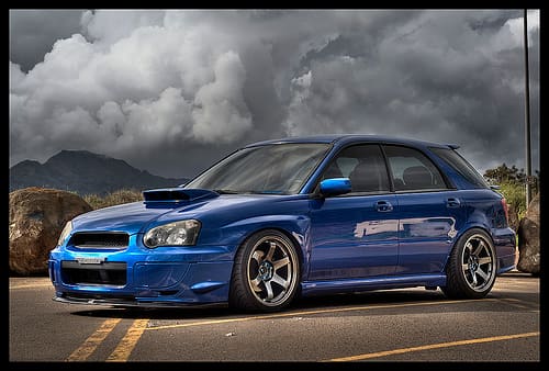 2004 Subaru Impreza WRX with 18x10 Rota Grid wheels