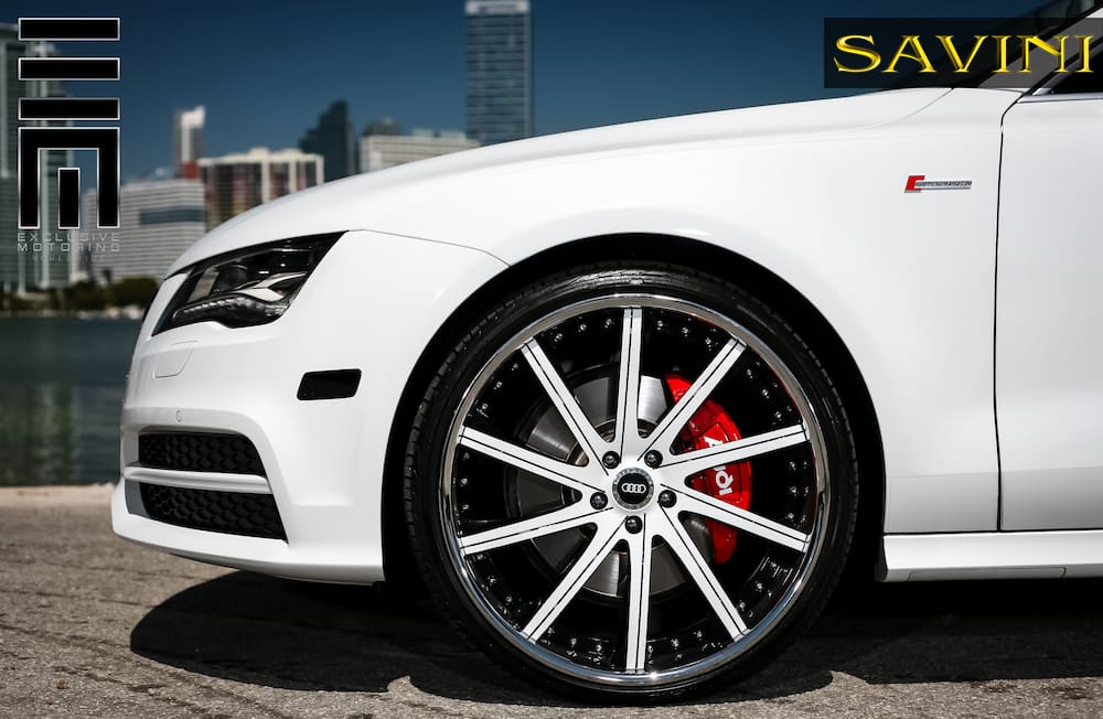 2014 Audi A7 with 20x9 Savini SV37-C wheels