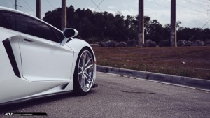 2013 Lamborghini Aventador with 21x9.5 ADV5.2 Track Spec CS wheels