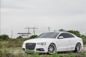 2010 Audi S5 with 20x10.5 Incurve IC-S10 wheels