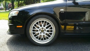 2008 Audi S4 with 19x8.5 Work VS-XX wheels