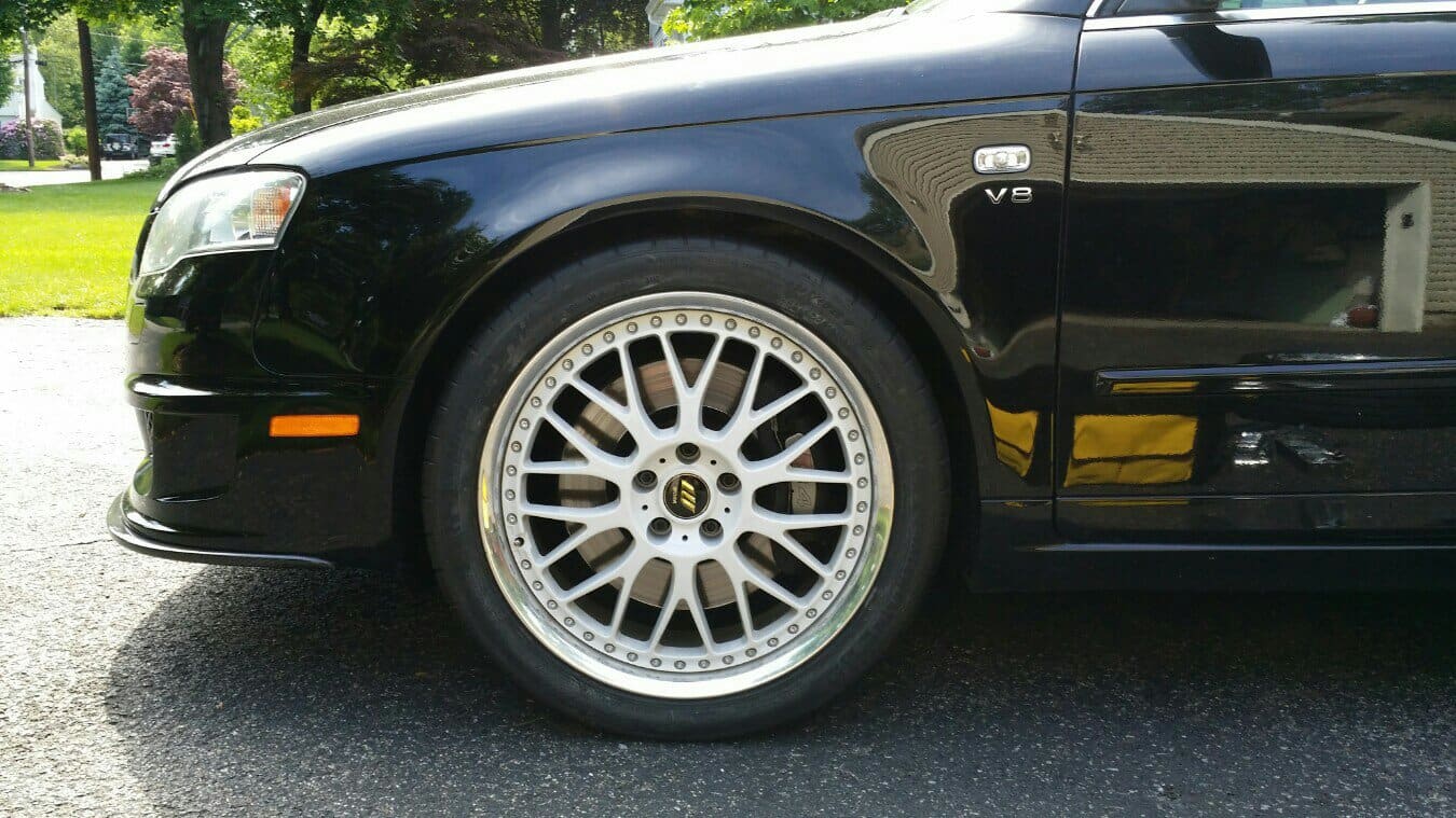 2008 Audi S4 with 19x8.5 Work VS-XX wheels