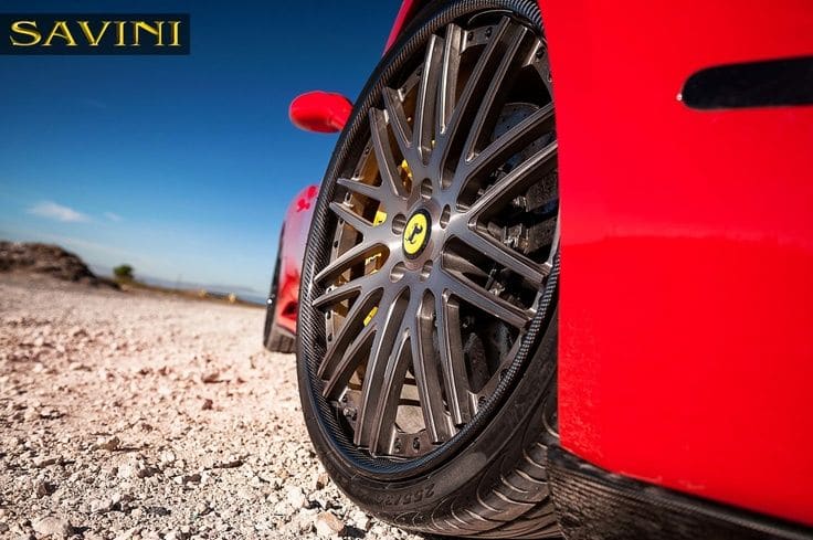 2013 Ferrari California with 21x9 Savini SV25-C wheels