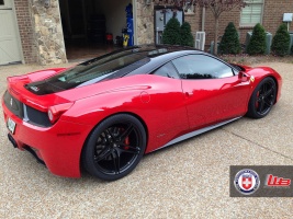 2013 Ferrari 458 Italia with 20x9 HRE P107 wheels