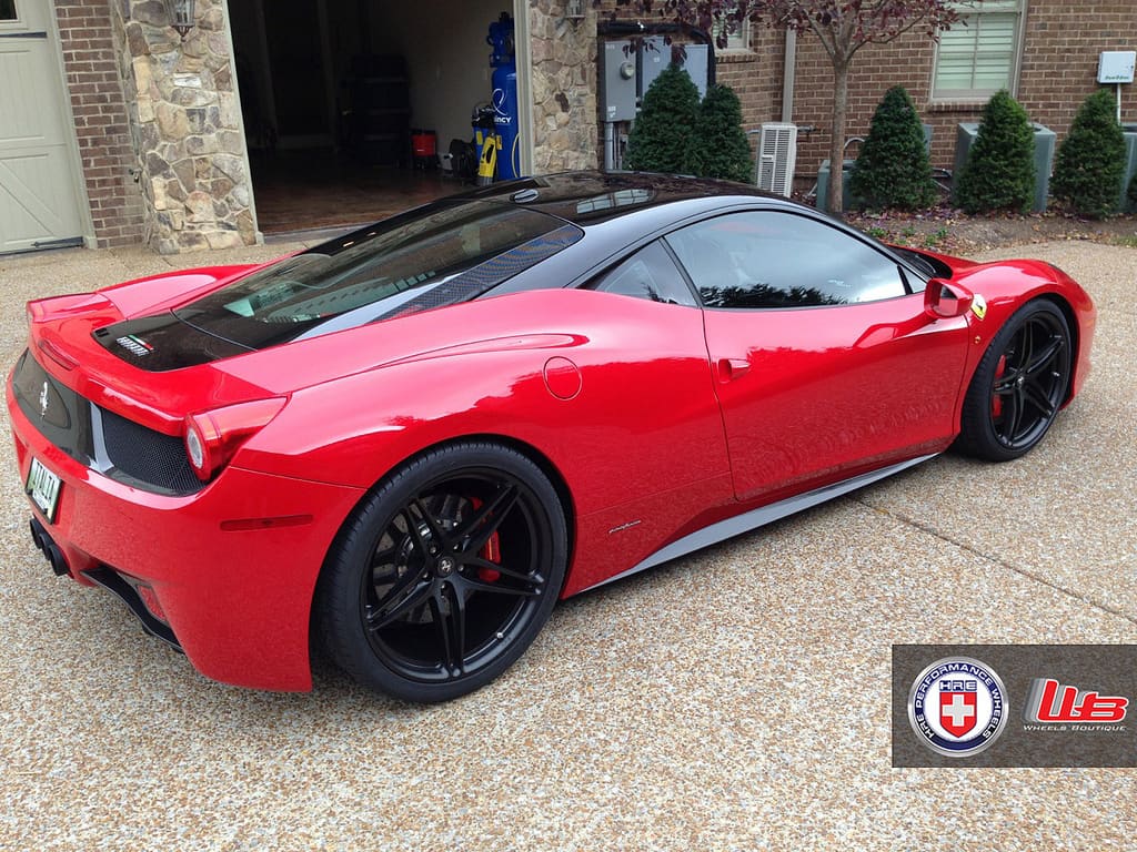 2013 Ferrari 458 Italia with 20x9 HRE P107 wheels