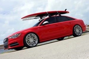 2013 Audi S6 with 21x10.5 Rotiform BLQ wheels