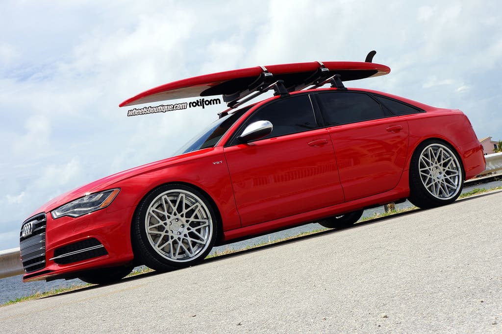 2013 Audi S6 with 21x10.5 Rotiform BLQ wheels