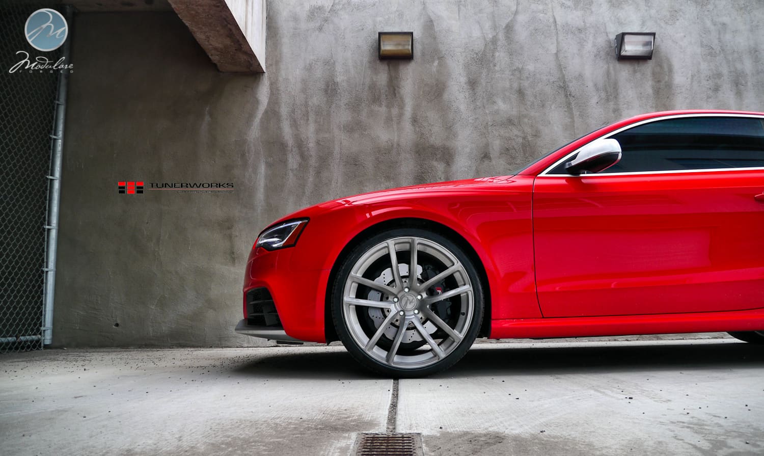 2013 Audi RS 5 with 21x10.5 Modulare B30 wheels
