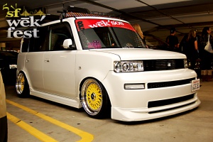 2004 Scion xB with 17x9.5 BBS RS wheels