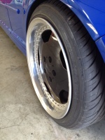 2005 Volkswagen Golf with 17x8 Zauber Monoblocks wheels