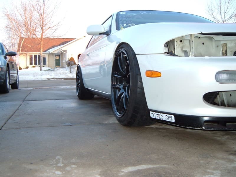 1995 Nissan S14 with 18x9.5 Work Wheels Emotion CRKai wheels