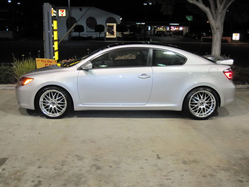 2012 Scion tC with 18x8 wheels