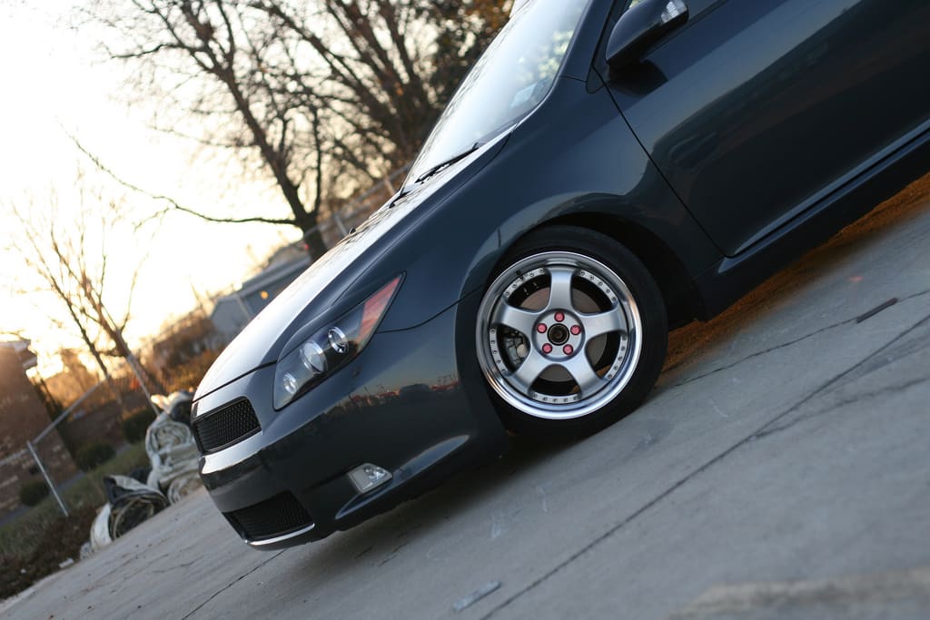 2009 Scion tC with 17x8 SSR Professors wheels