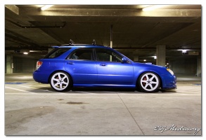 2007 Subaru Impreza WRX with 18x9.5 Rota Grid wheels