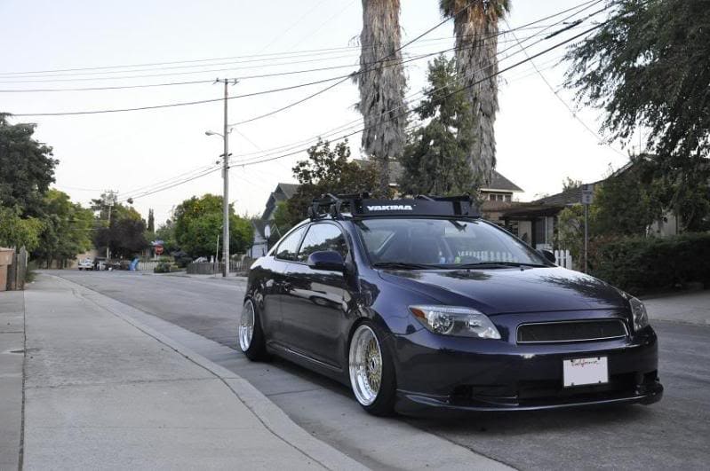 2010 Scion tC with 17x9 wheels