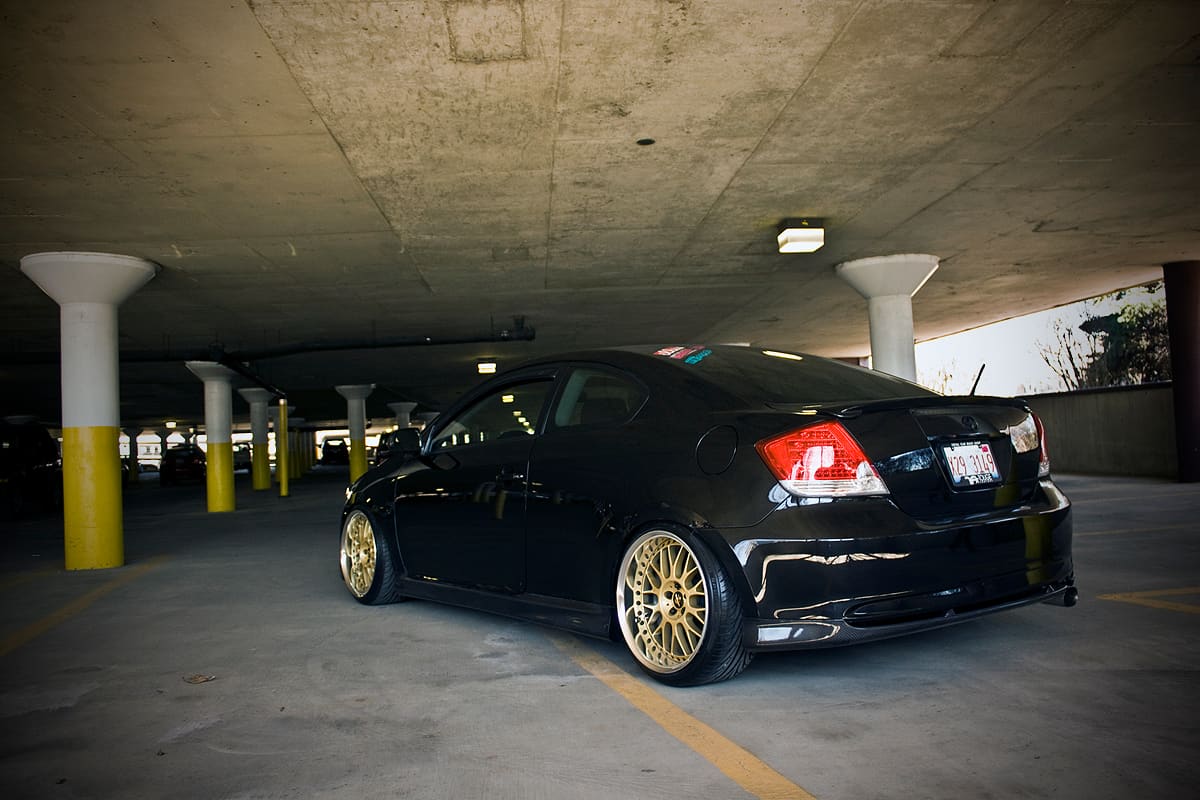 2010 Scion tC with 18x10 Work Vs-xx wheels