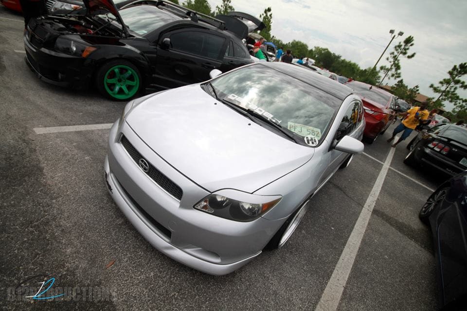 2010 Scion tC with 17x10 wheels