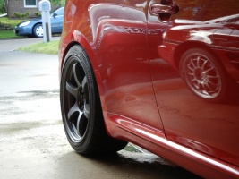 2010 Scion tC with 18x9.5 Gram Lights 57DR wheels
