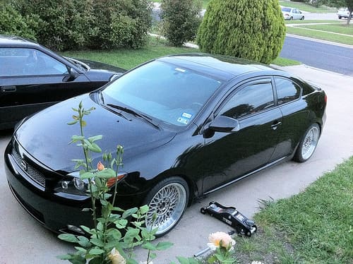 2009 Scion tC with 17x8 BBS RC035 wheels