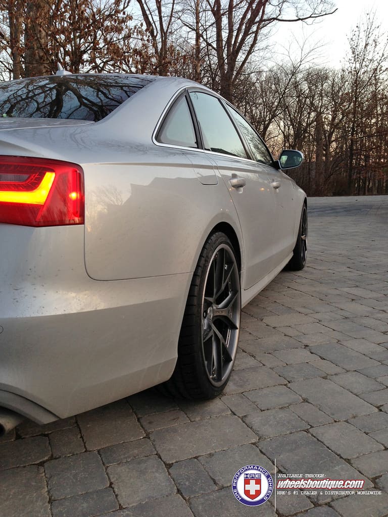 2013 Audi S6 with 21x10 HRE S101 wheels