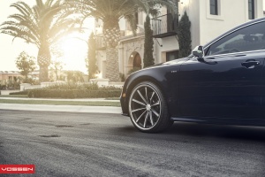 2013 Audi S7 with 22x10.5 Vossen CV1 wheels