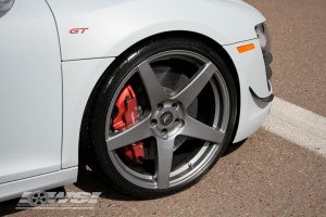 2011 Audi R8 with 20x8.5 Forgestar CF5 wheels
